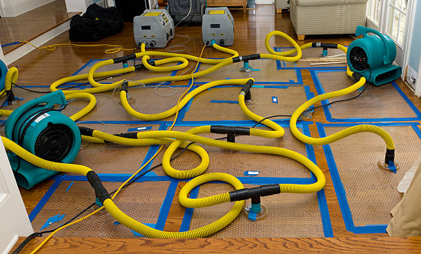 Professional Flood Damage Restoration technician working in Weare, NH